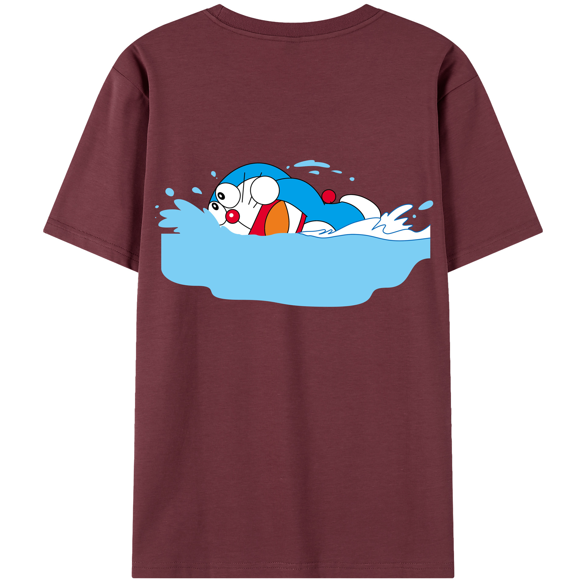 （画像用） ドラえもん Doraemon 綿100％半袖Tシャツ（背面プリント）